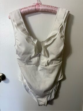 Kenneth Cole white swimsuit